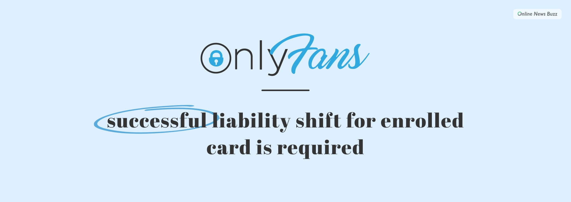 Solve successful liability shift for enrolled card is required on