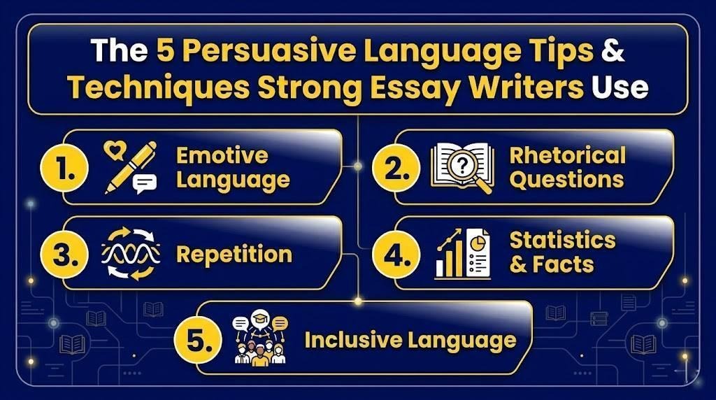 5 Persuasive Language Tips & Techniques That Strong Essay Writers Always Use